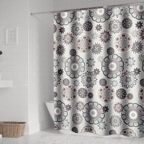 Refreshing Quick Dry Shower Curtain Bohemia Style Bathroom Curtains Home Decoration Polyester Waterproof YL-0012