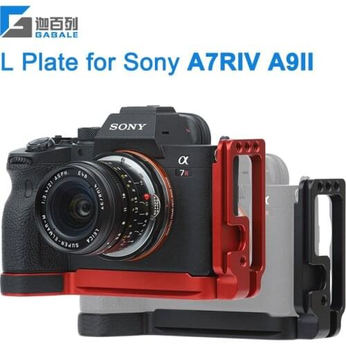 GABALE L Plate for SONY A7R4 A9II Camera Grip Quick Release L-bracket fits Arca-Swiss stardard Base Plate for A7RIV A9 II
