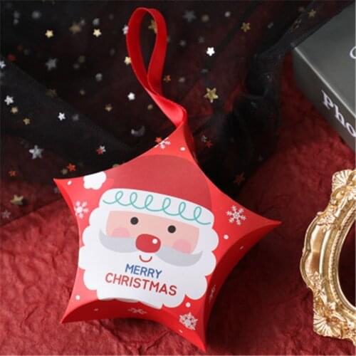 Christmas Packing Gift Bag Candy Boxes for Kids Birthday Wedding Favors Box Packaging Paper Bags Santa Sacks