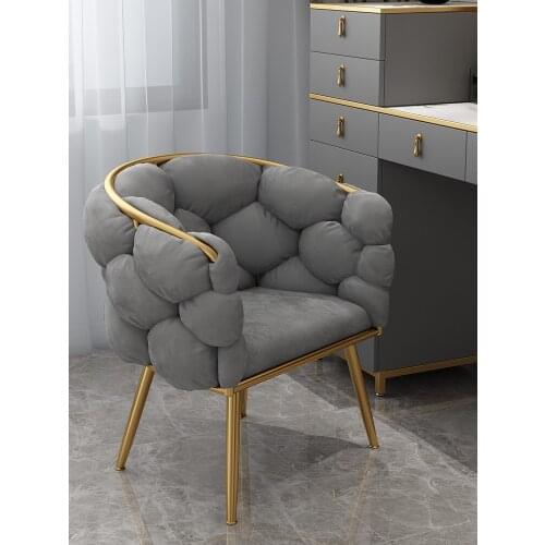 Zq Nordic Single-Seat Sofa Chair Simple Modern Dressing Bench Casual Light Luxury Creative Makeup Nail Scrubbing Chair