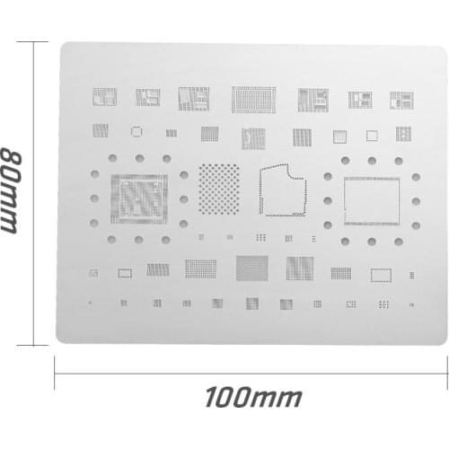Steel 0.12mm BGA Reballing Stencils Plate for iPhone 6 6S 7 8 X XR XS Max11 Pro1 Pro Max (Plus)