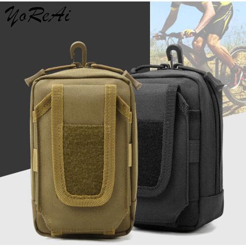 YoReAi New Men Waist Pack Bum Bag Pouch Waterproof Military Belt Packs Molle Nylon Mobile Phone Wallet Travel Tool Waist Bags