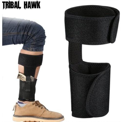 Tactical Ankle Pistol Holster Concealed Glock Leg Holster Elastic Strap Gun Bag Police Heavy Duty Hand Gun Pouch Airsoft Hunting