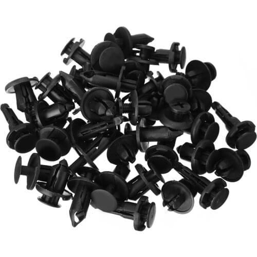 Universal 40Pcs Car Rivet Fastener Clips Plastic Push Pin Rivet Clip Bumper Fender Retainer Fastener Assorted Kit