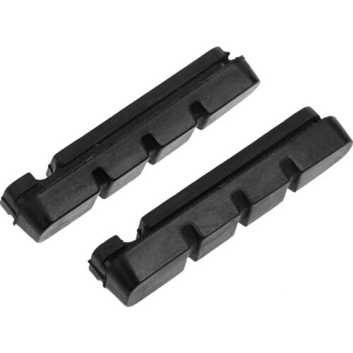 1 Pair 58mm Replacement Brake Pads Blocks for Road Bike Carbon Wheel Black