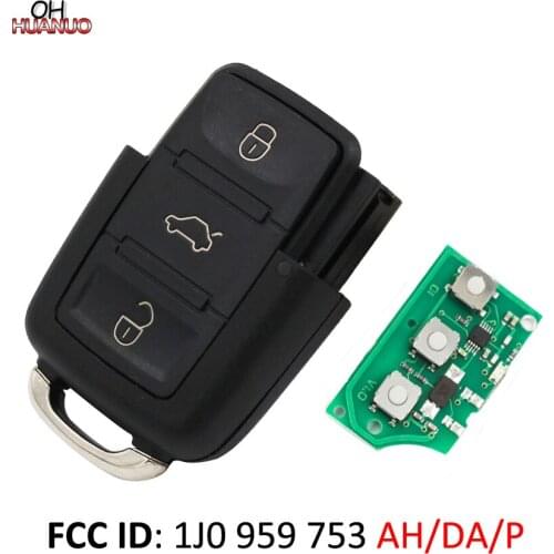 3 Buttons 433MHZ/434MHZ Remote Control Key 1J0 959 753 DA / 1J0 959 753 AH/ 1J0 959 753 P for VW Beetle Passat Polo AND MORE