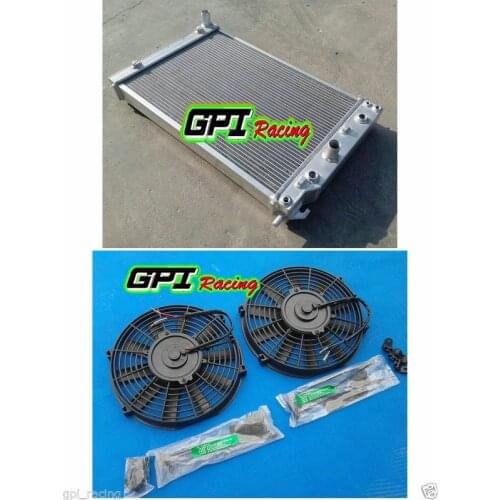 56 mm Aluminum radiator + FAN for CORVETTE Z06 C5 350 5.7L V8 1997-2004 98 99 00