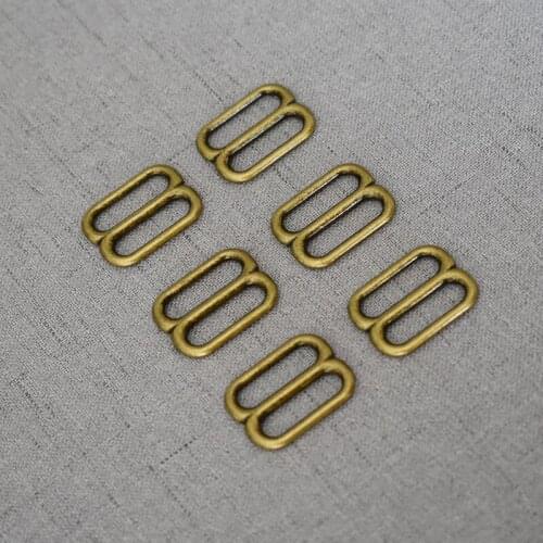 Antique Brass 20mm Metal Accessories DIY Shoulder Leather Bag Strap Belt Web Rectangle Adjust Buckle Slider 20BXK-g