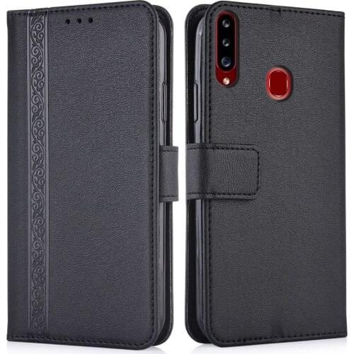 3d Embossed Leather Case for Samsung Galaxy A20s A207 A207F SM-A207F SM-A207 6.5'' Back Cover Wallet Case With Card Pocket