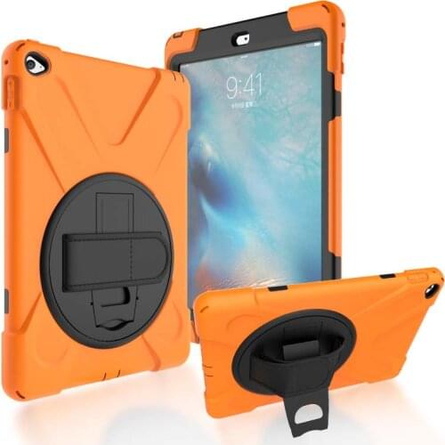 Case For iPad Air2 A1566 A1567 Heavy Duty Rugged Protection Cover with Neck Strap