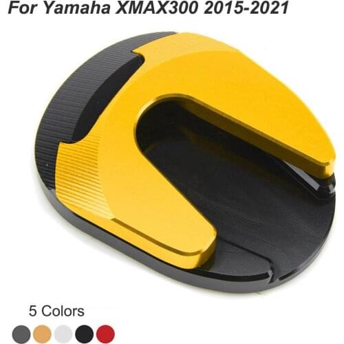 For Yamaha Xmax300 Xmax 300 X-Max 2015-2021 Motorcycle Kickstand Sidestand Extension Enlarger Pad Foot Side Kick Stand Bracket