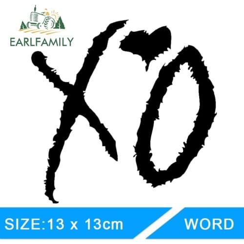EARLFAMILY 13cm x 13cm Xo The Weeknd Drake Lil Wayne Hip Hop Rnb Usa Funny Car Stickers Decal JDM Car Accessories