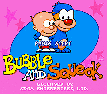 Bubble And Squeak Game Cartridge Newest 16 bit Game Card For Sega Mega Drive / Genesis System