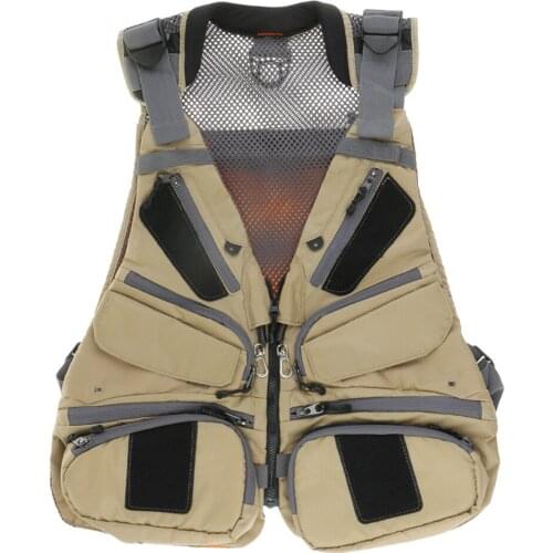Lightweight Fly Fishing Vest Pack Breathable Back Mesh Pocket Fishing Vest Fly Fishing Vest for Fishing