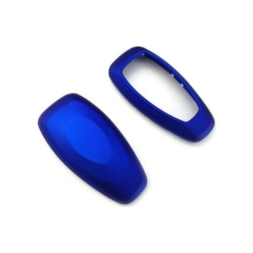 Metallic Blue Hard Plastic Shell Key Remote Entry Fob Case Cover For Ford Focus Kuga C-Max Mondeo Fiesta