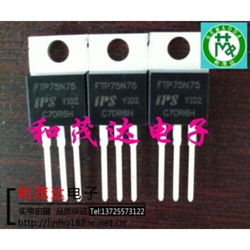 Original New 5PCS/ FTP75N75 TO-220 TO220