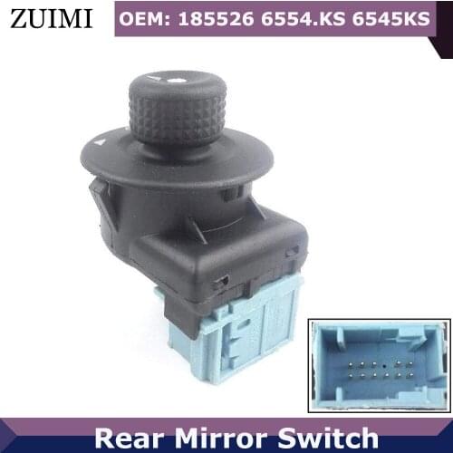 ABS Rear Side Mirror Switch For Citroen C2 C4 Xsara Etc Picasso Berlingo Peugeot 1007 185526 6554.KS 6545KS Car Accessories