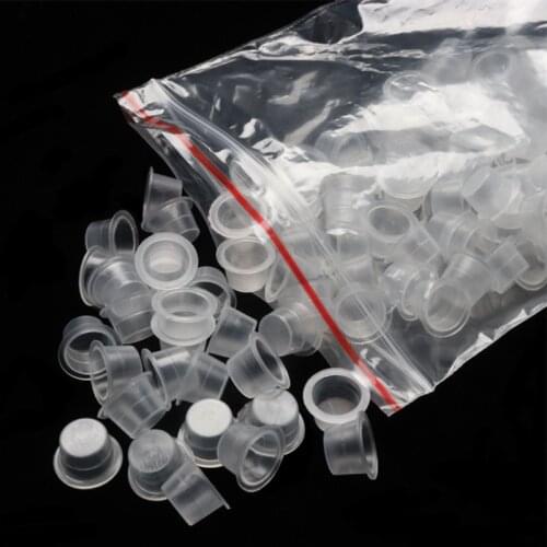 Medium-sized 13mm 1000 PCS/Bag Plastic Tattoo Ink Cap Cup for Needle Tip Grip Power super quality