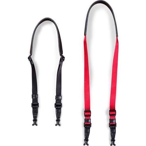 Genuine Cowhide+Webbing Ribbon Camera Shoulder Strap Quick Release Hanging Neck Rope For Sony RX100M4/6/7 Ricoh GR2 3 Canon G7X2