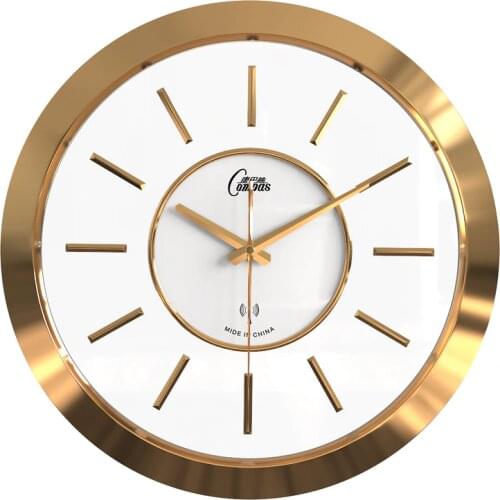 Luxury Minimalist Wall Clock Nordic Gold Silent Quartz Modern Design Wall Clock Watch Living Room Duvar Saati Home Decor AD50WC