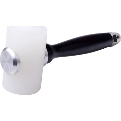 Handmade Leather Carving Hammer DIY Craft Cowhide Punch Cutting Tool Hammer Leather Craft Carving Gadget with Wood Handle E56C