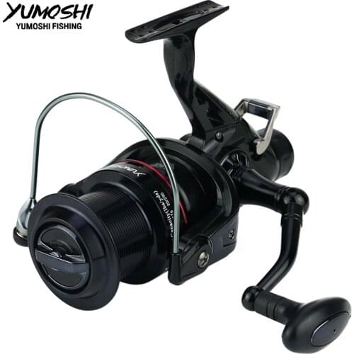 YUMOSHI KM Spinning Fishing Reel 11BB 5.2:1 Freshwater/Saltwater Carp Fishing Reel Pro/Post Double Brake Smooth Casting Reel