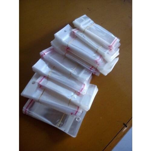 6*12cm 5000pcs Self Adhesive Bags Bopp Packaging Bags For Gifts/jewelry Bags Hole Card Head Bags Plastic Resealable Cellophane