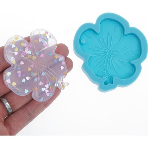 1 Piece Silicone Sakura Keychain Mold DIY Flower Pendant Mold For Keychain 10369950