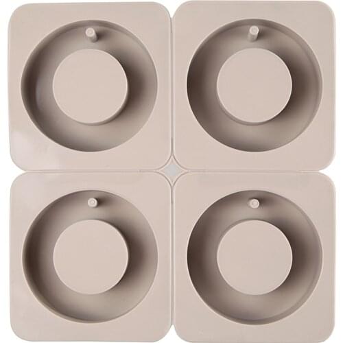 DIY Silicone Clay Aromatherapy Tablets Mold Ring Shape Crafts Hanging Ornaments Wax Molds Flower Soap Mould Craft Accessories
