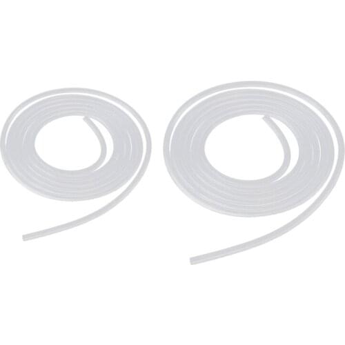 LBER 2 Meter Silicone Tube Silicone Tube Pressure Hose Highly Flexible 3 x 5mm & 4 x 6mm 2PCS