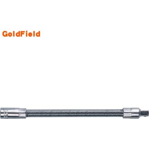 Toolking 1Pc 1/4 Inch 6.3MM Drive Socket Flexible Extension Bar 150mm Long Spring Flexi Socket Ratchet Mechanic Steel Shaft Tool