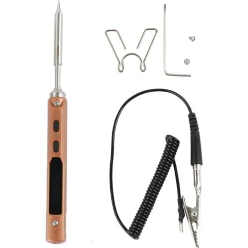 New Upgrade Blue Pen-type Intelligent Programmable Digital LCD DC Electric Soldering Iron Soldering Station 65W +TS-I Solder Tip