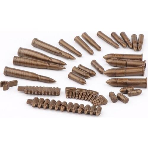 WW2 Military Building Blocks Weapons Guns Army Arm Machine Bullet Chain Box Bricks Accessories MOC Set Toys for children C141