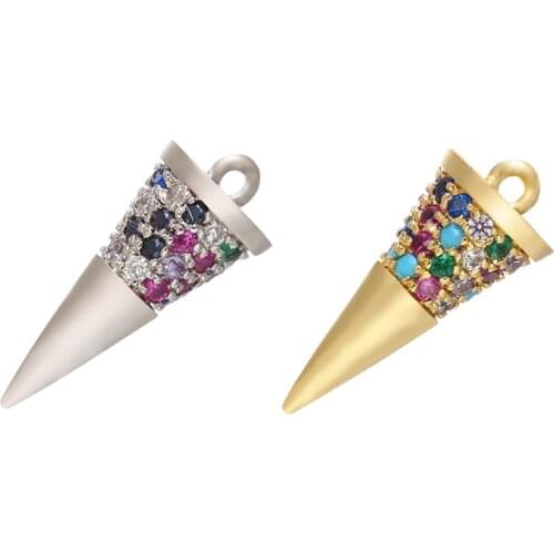 ZHUKOU small ice cream earrings necklace pendant for women DIY handmade necklace earrings jewelry accessories model: VD676 VD677