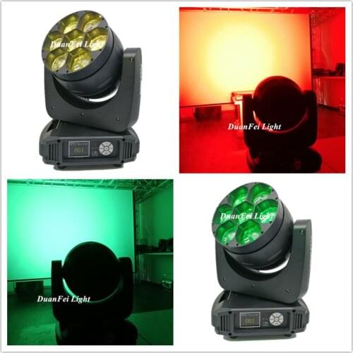 12pcs high power professional dj equipment moving head zoom light 7x40w bee eye wash moving head dj lyre rgbw dmx