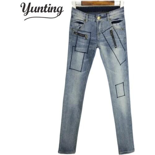 2021 Sexy Mid Waist Denim Pants Female Trousers Pencil Jeans Women Skinny Pants Blue Jeans