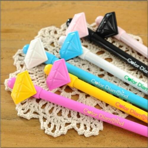 36PCS Korean-Style Creative Cute Stationery Space Diamond Plastic Gel Pen Office Stationery Kawaii School Supplies