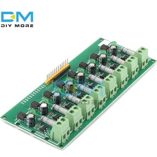 8 Ch Channel AC 220V 3V 5V 8 Channel Optocoupler Isolation Test Board Isolated Detection Tester PLC Processors Module