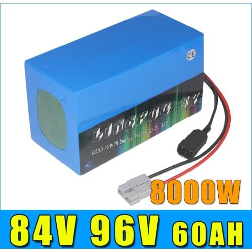 84V 96V 100AH Electric bicycle motorcycle scooter Lithium Battery Pack with BMS 5A Charger