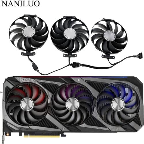 95mm T129215SU CF1010U12S Graphics Card Fan Replacement For ASUS ROG STRIX RTX 3060 3070 3080 Ti 3090 GAMING GPU Cooler RX 6700