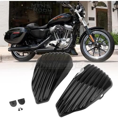 ABS Plastic Motorcycle Side Oil Tank Cover Battery Cover Fits For Harley Sportster XL883 XL1200 2014-2020 19 18 17 16 15