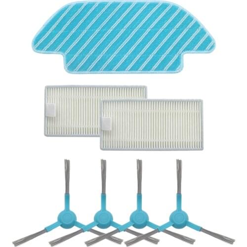 Side brush HEPA filters Fabric mop for Conga 4090 series robot vacuum cleaner accessories fabric mop insert kit