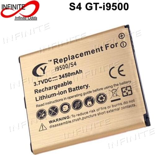 High Capacity 3450mAh Gold Battery For SAMSUNG GALAXY S4 SIV I9500 i9505 GT-i9500