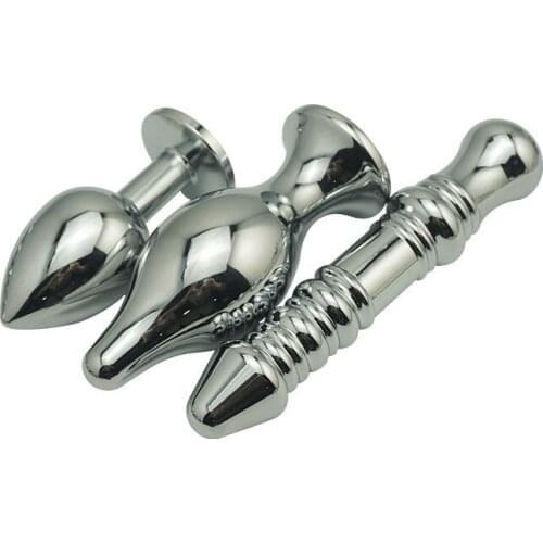 New large Electric shock pleasure pod probe medical therapy metal anal butt plug dildo vagina ,BDSM electro,sex stimulator toy