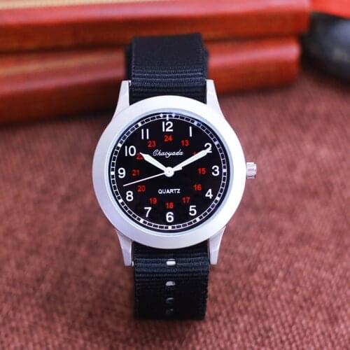 2019 CYD new fashion high quality canvas nylon children boys quartz wristwatches little kids 24hours electronic waterproof cloc