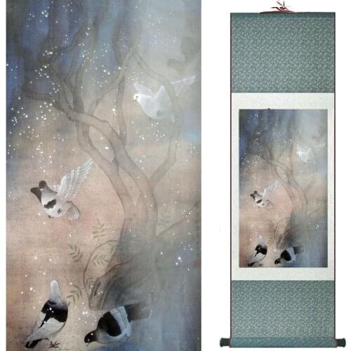 Flowers painting Chinese traditional art painting home decoration paintings20190824026