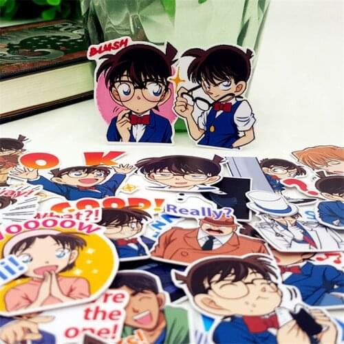 40 pcs Anime detective boy scrapbook stickers/ DIY laptop suitcase skateboard motorcycle bike toy boy