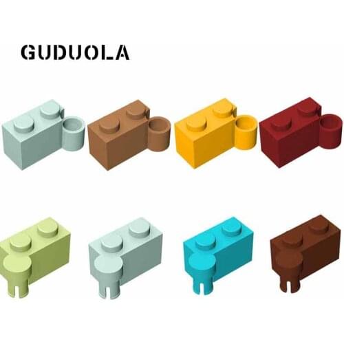 Guduola Hinge Brick 1x4 Base 3831+Hinge Brick 1x4 Top 3830 MOC Building Block DIY Eeducation Toys Small Particle Parts 10pcs/LOT