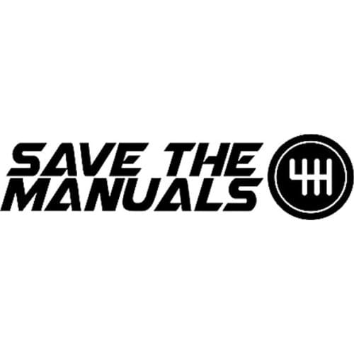 Interesting Save The Manuals Vinyl Car Stickers Decals Styling Funny Window Other Vehicle Car Decorative KK17*4cm