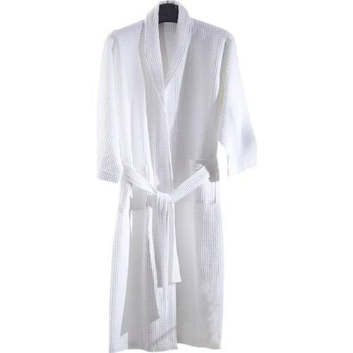 Classic Cotton White Cloth Terry Hotel Bathrobe For 5star Hotel